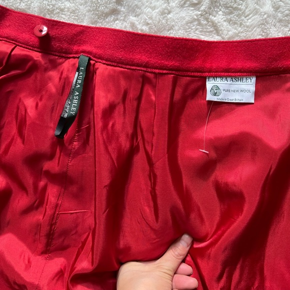 Laura ashley Wrap Skirt, 100% woo, Burnt Orange Size Small - Picture 6 of 12